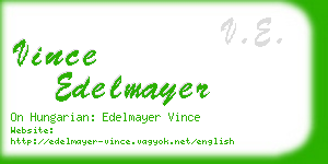 vince edelmayer business card